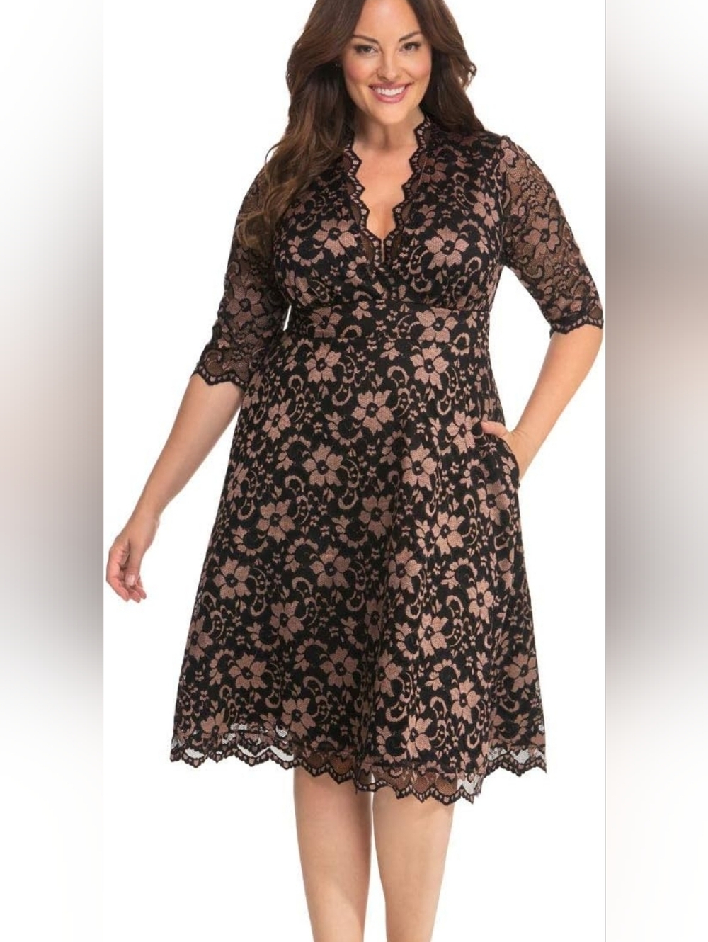 EUC Kiyonna Lace Dress